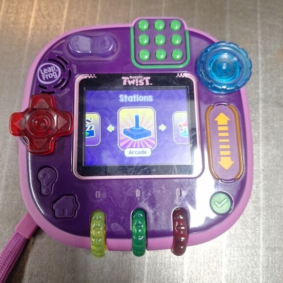 LeapFrog RockIt Twist Rotatable Educational Learning Game System Purple Rocket - Picture 3 of 3